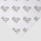 Jockey-Reitthoroughbred-Pferdemonolinie Seidenpapier (Ausschnitt)