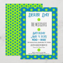Jockey Silk Dots Green und Blue Derby