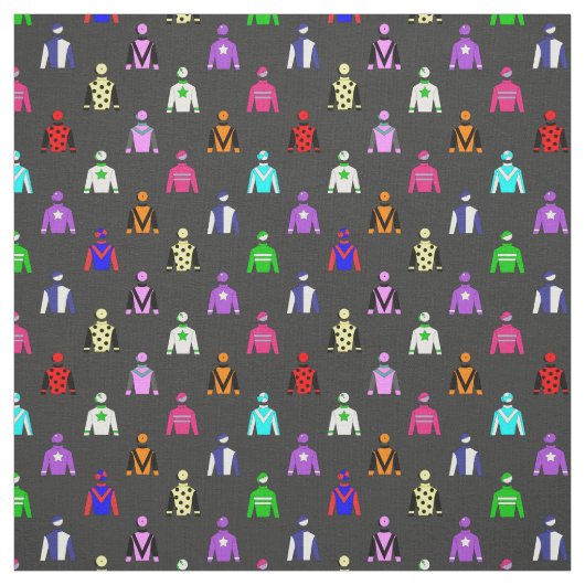 Jockey Silk Pattern auf Grau Stoff (Muster)
