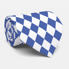 Jockey Silks Diamond Royal Blue und White Neck Tie Krawatte