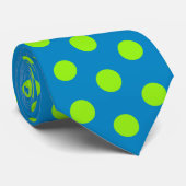 Jockey Silks Dots Green und Blue Derby Krawatte (Gerollt)