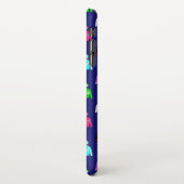 Jockey Silks Horse Rider Pattern auf Blue iPhone Hülle (Linke Seite)