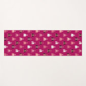 Jockey Silks Pink Horseracing Yogamatte (Vorderseite (Horizontal))