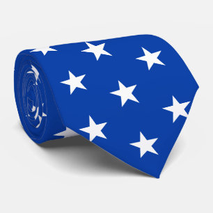 Jockey Silks Royal Blue mit White Stars Derby Krawatte