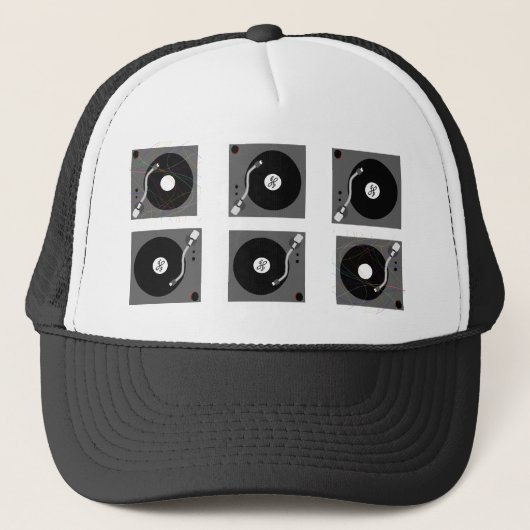 Jockey-Turntable Truckerkappe (Vorderseite)