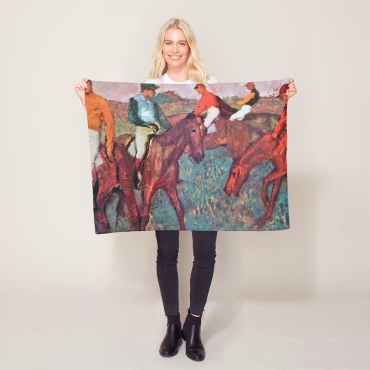 Jockey und Horse, Edgar Degas Fleecedecke (Beispiel)