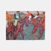 Jockey und Horse, Edgar Degas Fleecedecke (Vorderseite (Horizontal))