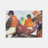 Jockey und Horse, Edgar Degas Fleecedecke (Vorderseite (Horizontal))