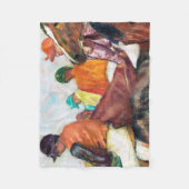 Jockey und Horse, Edgar Degas Fleecedecke (Vorderseite)