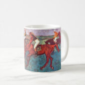 Jockey und Horse, Edgar Degas Kaffeetasse (VorderseiteRechts)