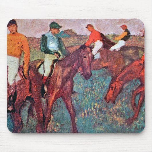 Jockey und Horse, Edgar Degas Mousepad (Vorne)