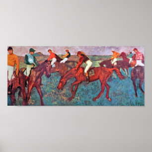 Jockey und Horse, Edgar Degas Poster