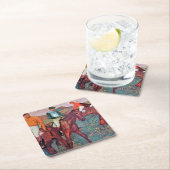 Jockey und Horse, Edgar Degas Rechteckiger Pappuntersetzer (Vor Ort)