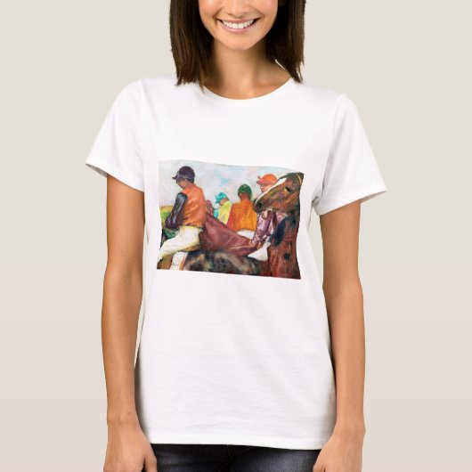 Jockey und Horse, Edgar Degas T-Shirt (Vorderseite)