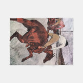 Jockey und Race Horse, Lautrec Fleecedecke (Vorderseite (Horizontal))
