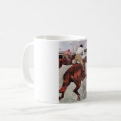 Jockey und Race Horse, Lautrec Kaffeetasse (Vorderseite Links)