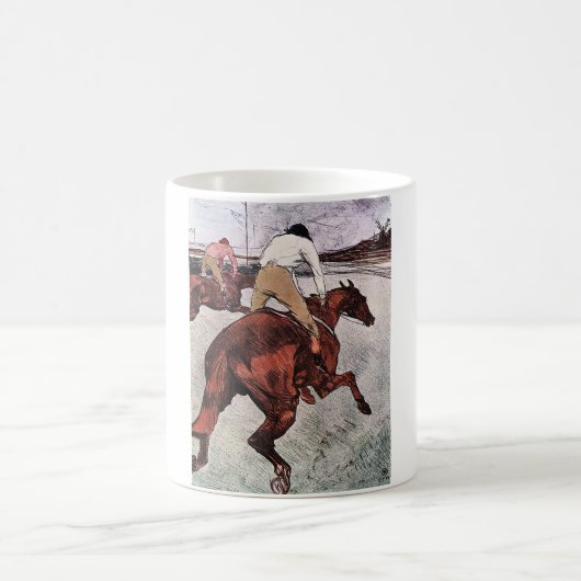 Jockey und Race Horse, Lautrec Kaffeetasse (Mittel)