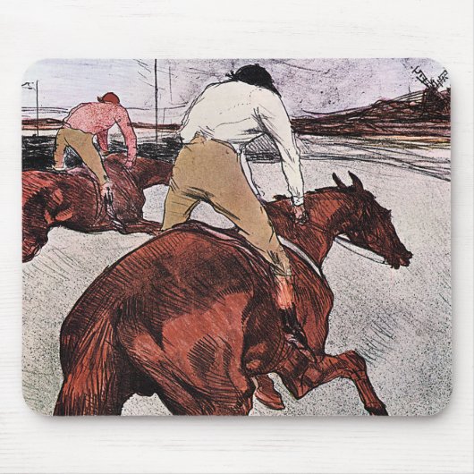 Jockey und Race Horse, Lautrec Mousepad (Vorne)