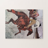 Jockey und Race Horse, Lautrec Puzzle (Horizontal)