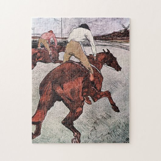 Jockey und Race Horse, Lautrec Puzzle (Vertikal)