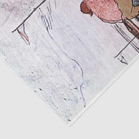 Jockey und Race Horse, Lautrec Seidenpapier (Ausschnitt)