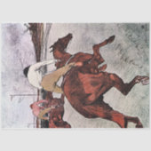 Jockey und Race Horse, Lautrec Seidenpapier (Vorderseite)
