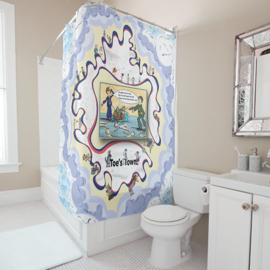 Jockey Underwear Shoot | Literal Wordplay Duschvorhang (Beispiel)