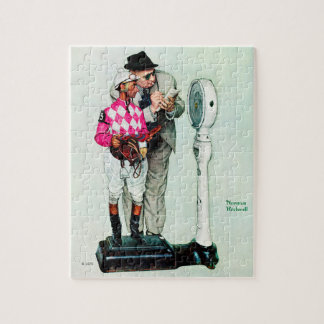 Jockey Weighin von Norman Rockwell Puzzle