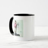 Jockey Weighin von Norman Rockwell Tasse (Vorderseite Links)