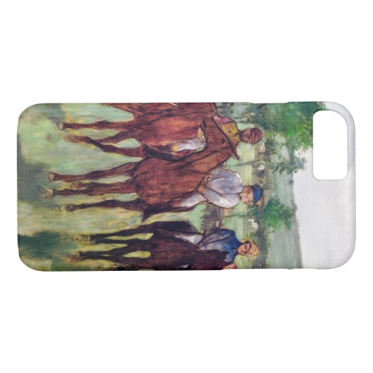 Jockeys and Race Horses, Edgar Degas Case-Mate iPhone Hülle (Rückseite (Horizontal))