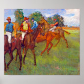 Jockeys and Race Horses, Edgar Degas Poster (Vorne)