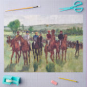 Jockeys and Race Horses, Edgar Degas Seidenpapier (Basteln)