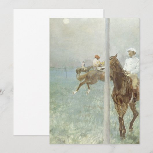 Jockeys Before the Race von Edgar Degas (Vorne/Hinten)