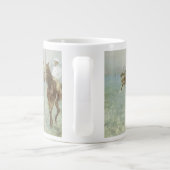 Jockeys Before the Race von Edgar Degas Jumbo-Tasse (Rückseite)