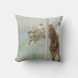 Jockeys Before the Race von Edgar Degas Kissen