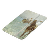 Jockeys Before the Race von Edgar Degas Magnet (Linke Seite)