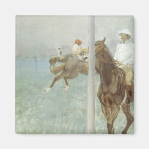 Jockeys Before the Race von Edgar Degas Magnet