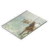 Jockeys Before the Race von Edgar Degas Notizblock (Linke Seite)