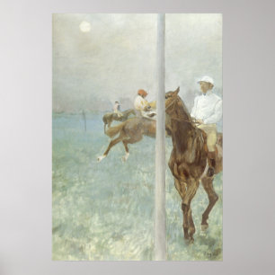 Jockeys Before the Race von Edgar Degas Poster