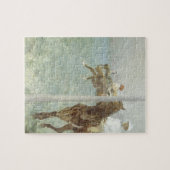 Jockeys Before the Race von Edgar Degas Puzzle (Horizontal)