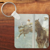 Jockeys Before the Race von Edgar Degas Schlüsselanhänger (Vorderseite)