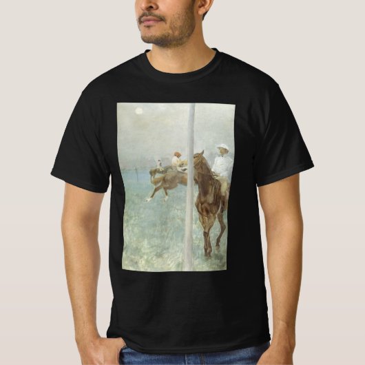 Jockeys Before the Race von Edgar Degas T-Shirt (Vorderseite)