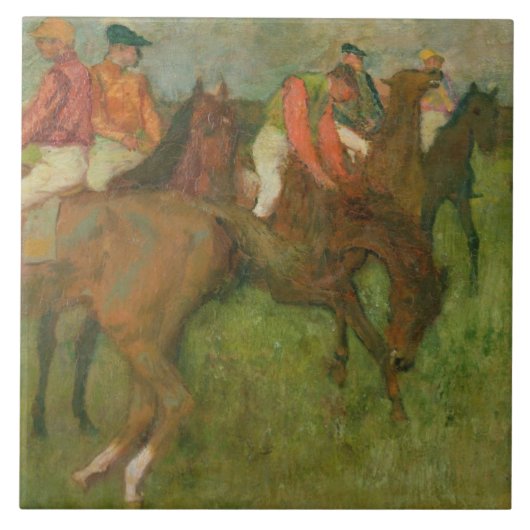 Jockeys Edgar Degass |, 1886-90 Fliese (Vorderseite)