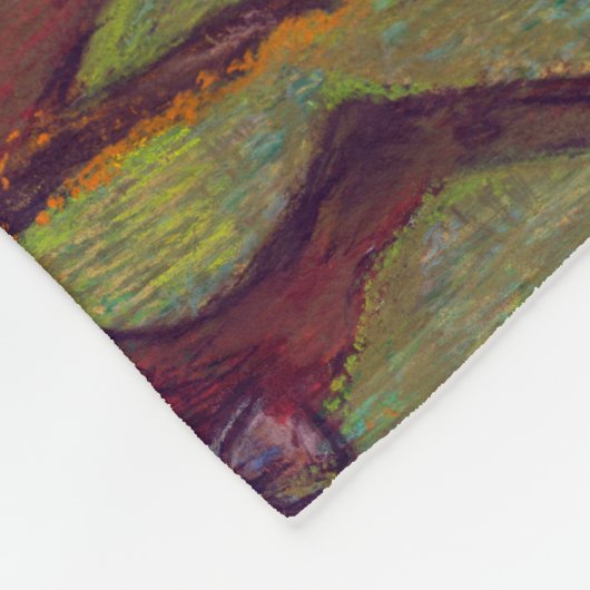 Jockeys und Rennpferde, Edgar Degas Fleecedecke (Ecke)