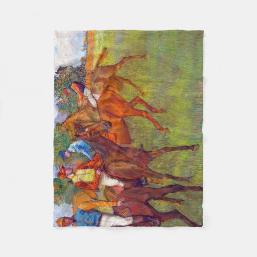 Jockeys und Rennpferde, Edgar Degas Fleecedecke (Vorderseite)
