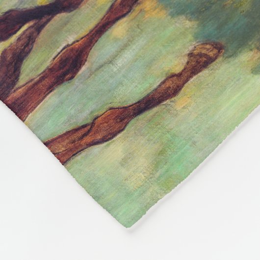 Jockeys und Rennpferde, Edgar Degas Fleecedecke (Ecke)