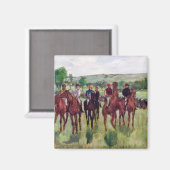 Jockeys und Rennpferde, Edgar Degas Magnet (Vorderseite/Rückseite)