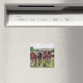 Jockeys und Rennpferde, Edgar Degas Magnet (In Situ (Geschirrspüler))