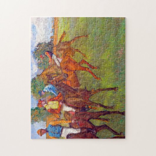 Jockeys und Rennpferde, Edgar Degas Puzzle (Vertikal)