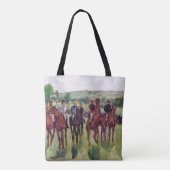 Jockeys und Rennpferde, Edgar Degas Tasche (Rückseite)